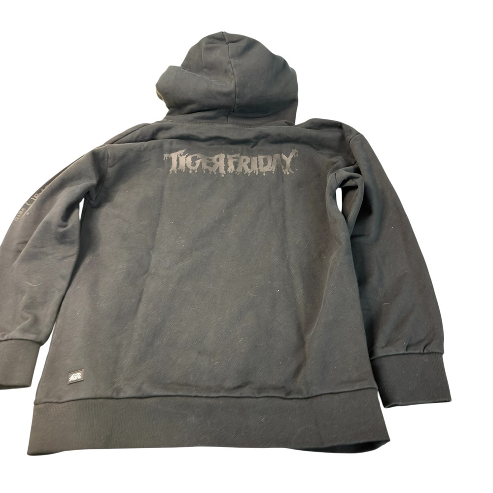 Tiger Friday Hoodie Kids Child L Black New Dancewear Elevate Graphic Thumbholes - Picture 2 of 8